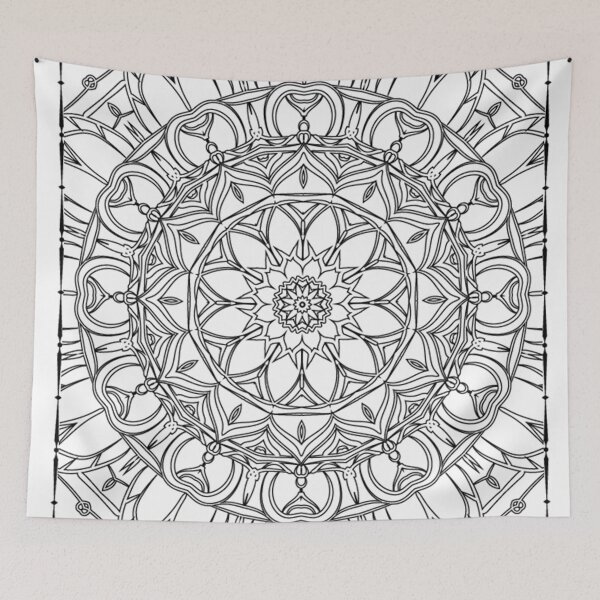 Item preview, black mandala designed and sold by buzztop.