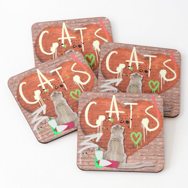 Item preview, Graffiti Kitty... A fun design for cat lovers designed and sold by Wonder & Whimsy.