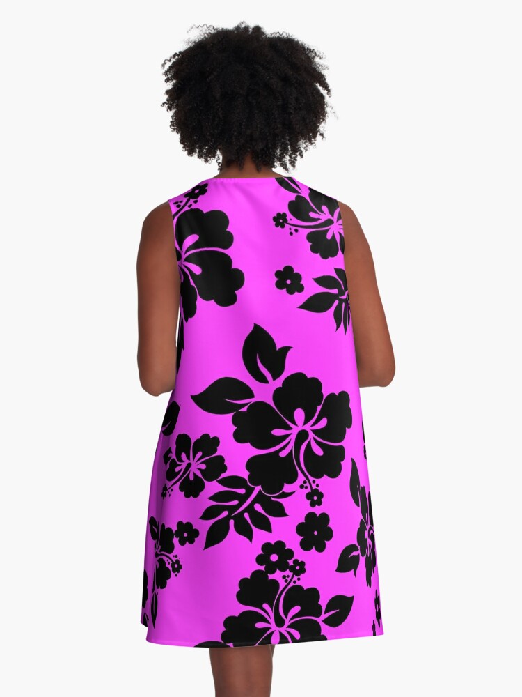 Dark Hawaiian Pattern - Purple