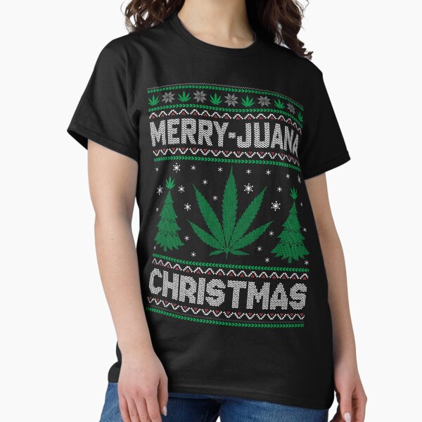 Item preview, Marijuana ugly christmas sweater designed and sold by Sunset Design.