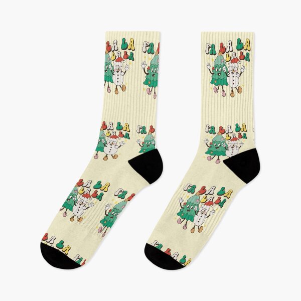 Item preview, Fa lala lala retro Christmas vintage designs designed and sold by ArtfulGiftShop.