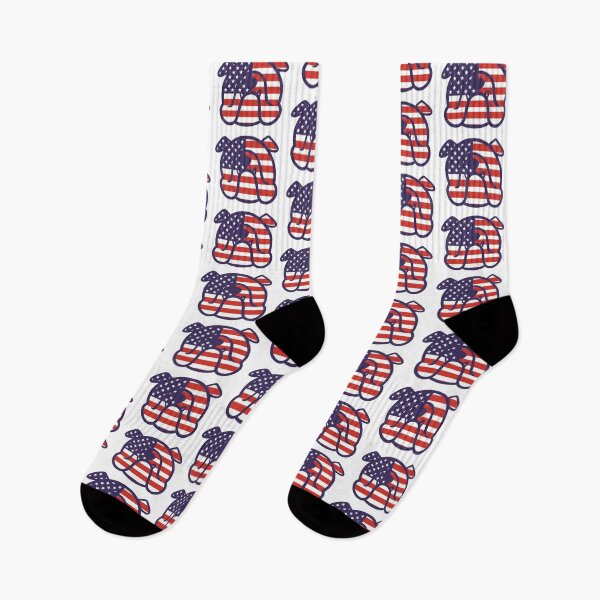 Item preview, American flag Bulldog - English Bulldog sticker - Bulldog mom - Patriotic bully designed and sold by smooshfaceutd.