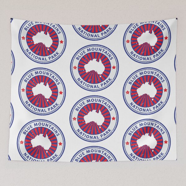 Item preview, Blue Mountains National Park Australia Country Symbol designed and sold by KrisSidDesigns.