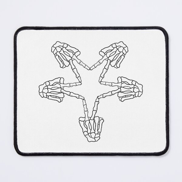 Item preview, SKULL HANDS STAR - BLACK designed and sold by hugoncalves.