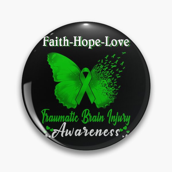 Item preview, Faith Hope Love Butterfly Traumatic Brain Injury Awareness designed and sold by Gillosina.