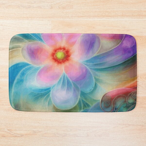 Item preview, Fantasy Abstract Flowers Painted In Aqua Pink And Purple Watercolor Botanical Garden Flowers designed and sold by IZiets.