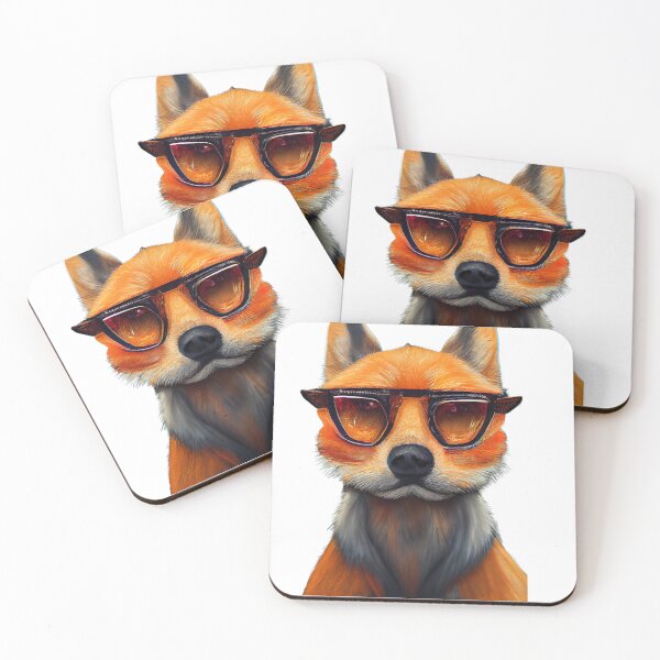 Item preview, Just Chilling Red Fox wearing glasses designed and sold by reneromt.