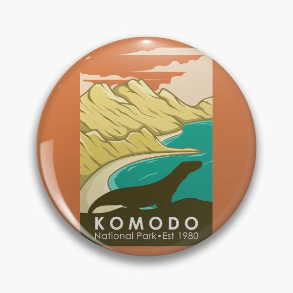 Item preview, Komodo National Park Indonesia Vintage designed and sold by KrisSidDesigns.