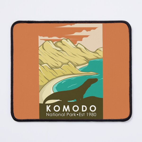 Item preview, Komodo National Park Indonesia Vintage designed and sold by KrisSidDesigns.