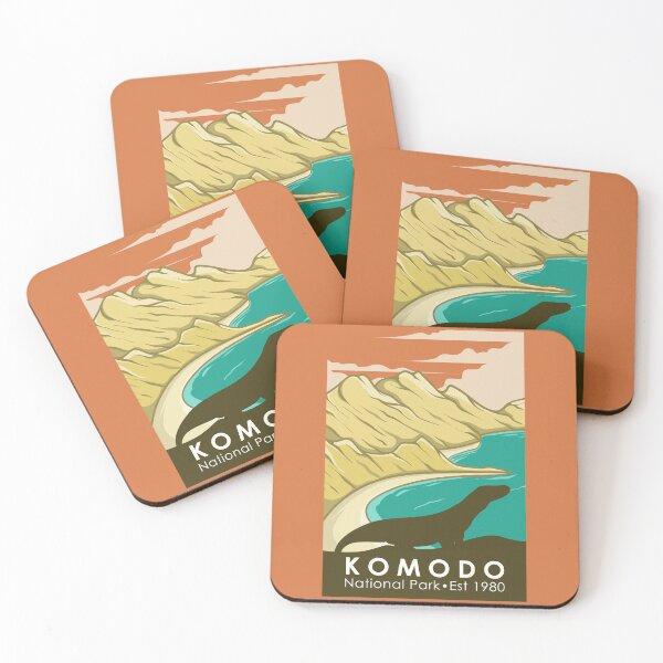 Item preview, Komodo National Park Indonesia Vintage designed and sold by KrisSidDesigns.