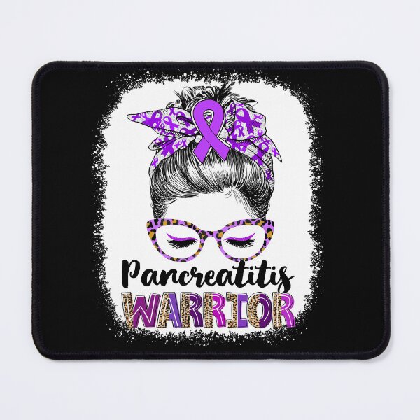 Item preview, Messy Bun Leopard Pancreatitis Warrior designed and sold by rechardtee.