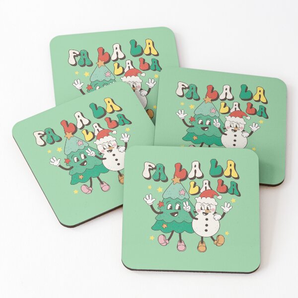 Item preview, Fa lala lala retro Christmas vintage designs designed and sold by ArtfulGiftShop.