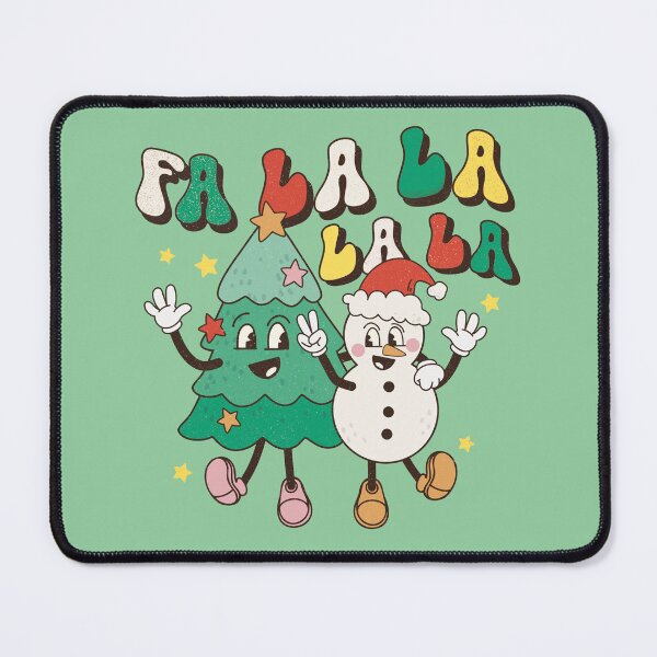 Item preview, Fa lala lala retro Christmas vintage designs designed and sold by ArtfulGiftShop.
