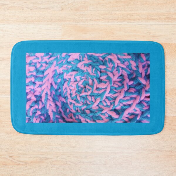 Item preview, Cotton Candy Swirly Knit - Pink and Turquoise designed and sold by Kim Arnott.