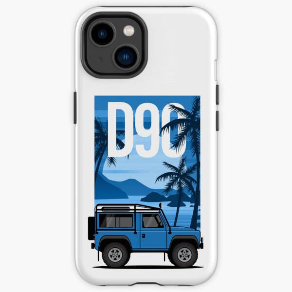 4x4 Blue D90 On the Beach Graphic Interpretation iPhone Tough Case