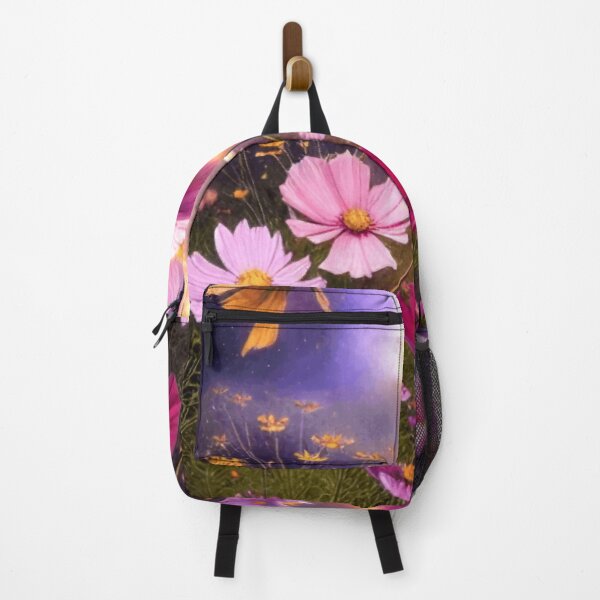 Item preview, Fantasy Cosmos Flowers Painted In Pink And Magenta Watercolor Botanical Garden Flowers designed and sold by IZiets.