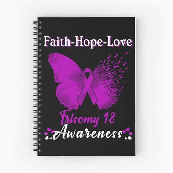 Item preview, Faith Hope Love Butterfly Trisomy 18 Awareness designed and sold by Gillosina.