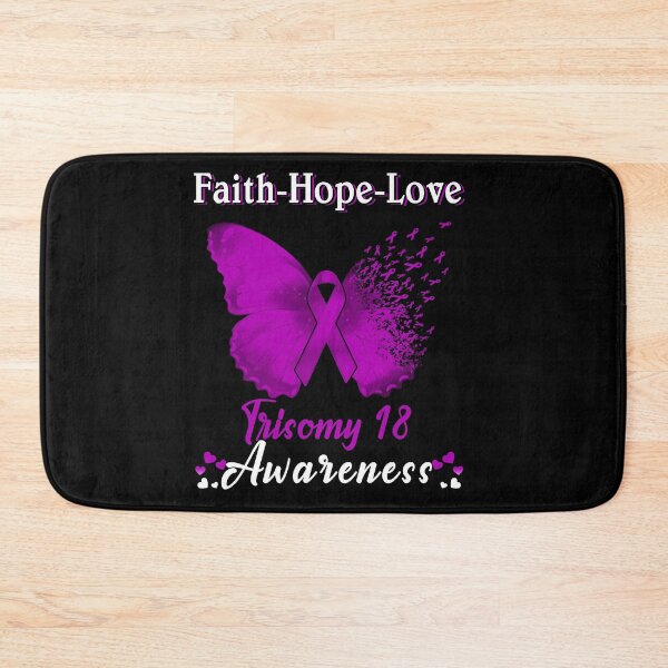 Item preview, Faith Hope Love Butterfly Trisomy 18 Awareness designed and sold by Gillosina.