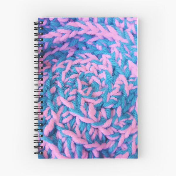 Item preview, Cotton Candy Swirly Knit - Pink and Turquoise designed and sold by Kim Arnott.