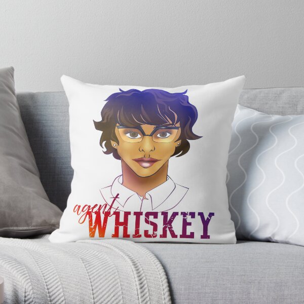 Ginger Ale/Agent Whiskey Throw Pillow