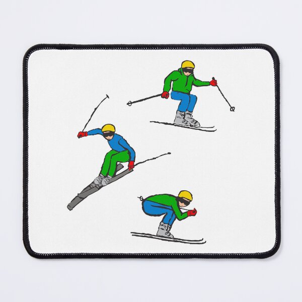 Item preview, Downhill Skiers in primary colors  designed and sold by DrawForth2020.