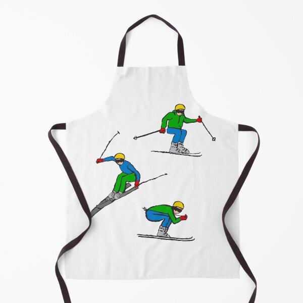 Item preview, Downhill Skiers in primary colors designed and sold by DrawForth2020.