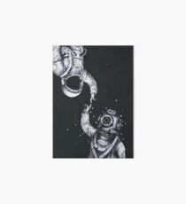 Astronaut and Diver Art Board Print
