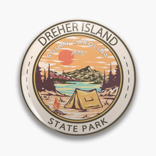 Item preview, Dreher Island State Park South Carolina Badge designed and sold by KrisSidDesigns.