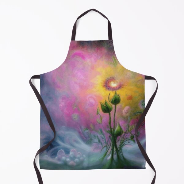Item preview, Fantasy Abstract Magical Flower Painted In Yellow Pink And Purple Watercolor Botanical Garden  designed and sold by IZiets.