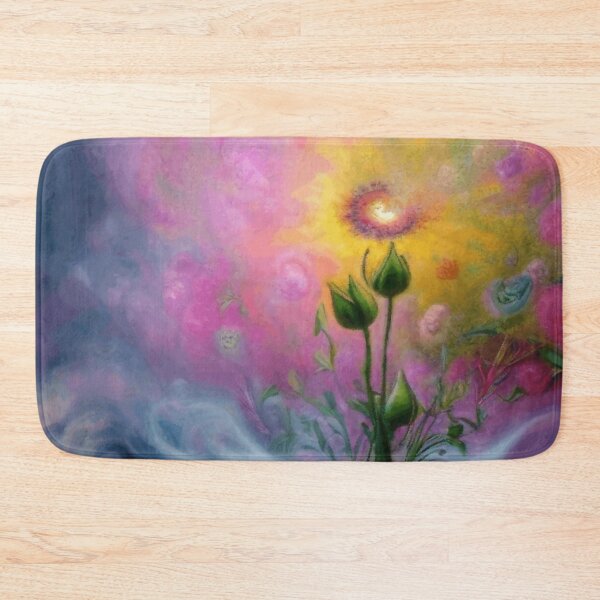 Item preview, Fantasy Abstract Magical Flower Painted In Yellow Pink And Purple Watercolor Botanical Garden  designed and sold by IZiets.