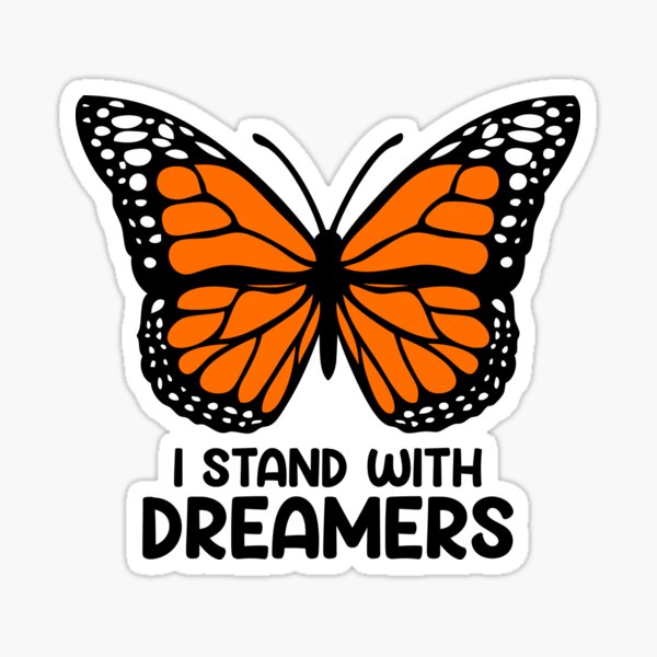 Item preview, I Stand With Dreamers DACA Butterfly designed and sold by StudioSirenita.