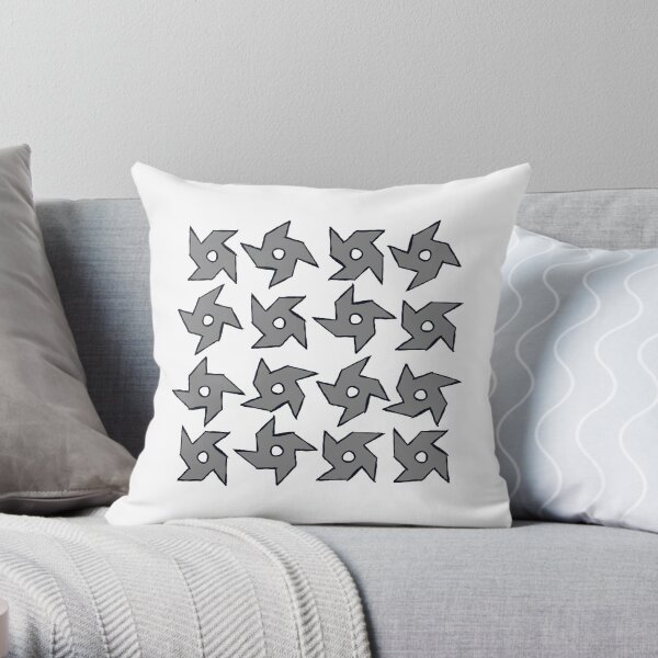 Throwing Stars, Throwing Stars & More Throwing Stars Throw Pillow