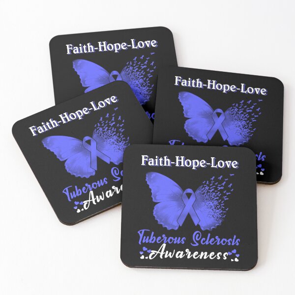 Item preview, Faith Hope Love Butterfly Tuberous Sclerosis Awareness designed and sold by Gillosina.
