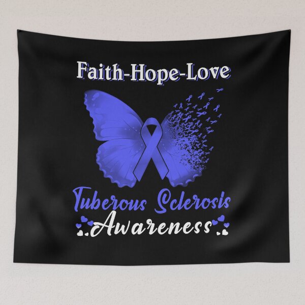 Item preview, Faith Hope Love Butterfly Tuberous Sclerosis Awareness designed and sold by Gillosina.