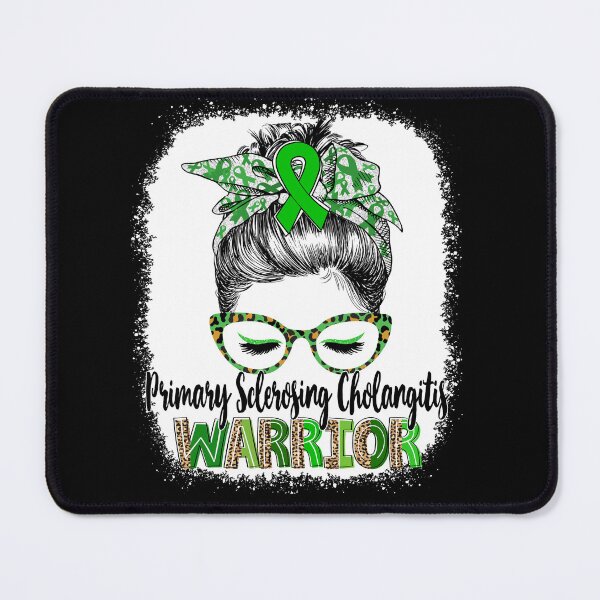 Artikelvorschau, Messy Bun Leopard Primary Sclerosing Cholangitis Warrior entworfen und verkauft von rechardtee.