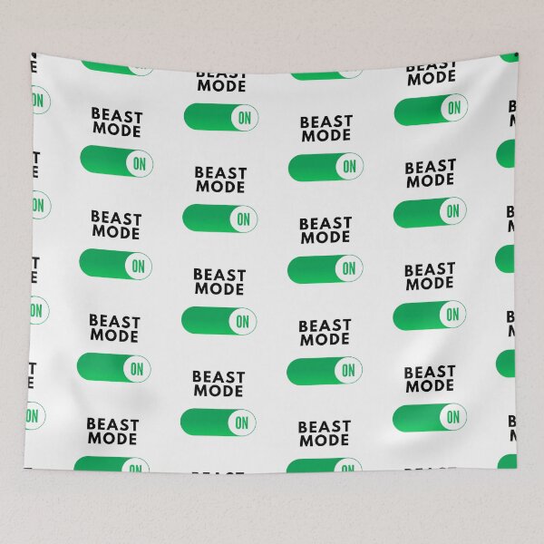 Item preview, BEAST MODE ON WHITE designed and sold by unclejab.