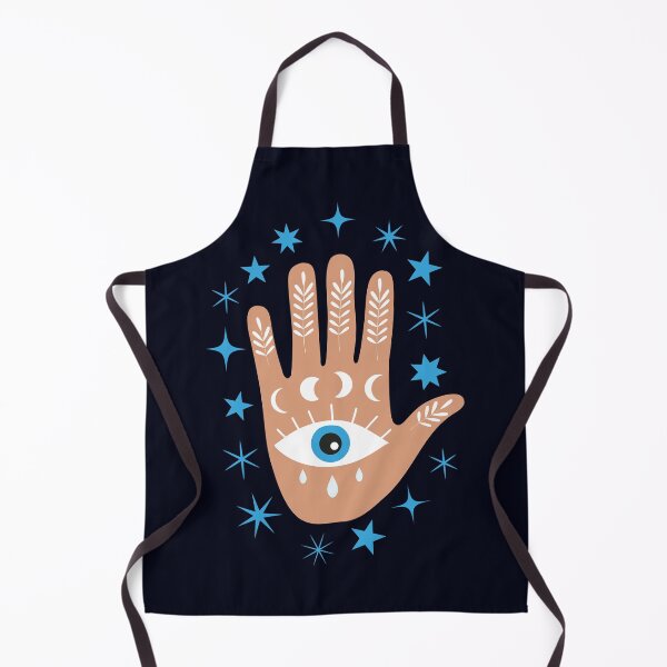Item preview, Hamsa Hand with Moon Phases and Stars designed and sold by Yasminepatterns .