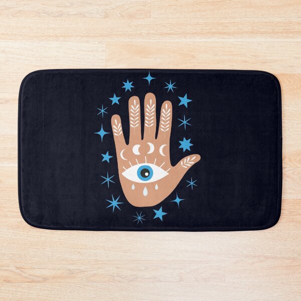 Item preview, Hamsa  Hand with Moon Phases and Stars  designed and sold by Yasminepatterns .