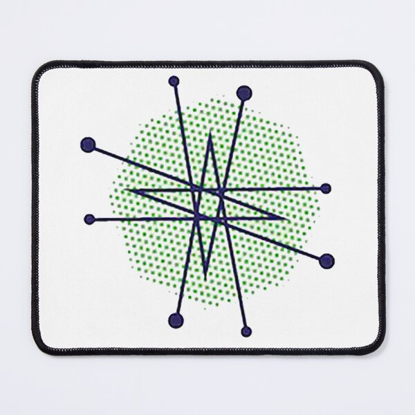 Item preview, Starburst, Atomic Starburst, Mid Centrury Modern Design, MCM, 1960s, blue green starburst designed and sold by Nostrathomas66.