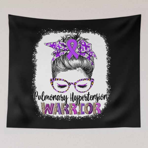 Item preview, Messy Bun Leopard Pulmonary Hypertension Warrior designed and sold by rechardtee.