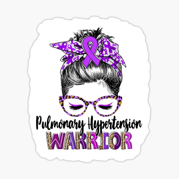 Item preview, Messy Bun Leopard Pulmonary Hypertension Warrior designed and sold by rechardtee.
