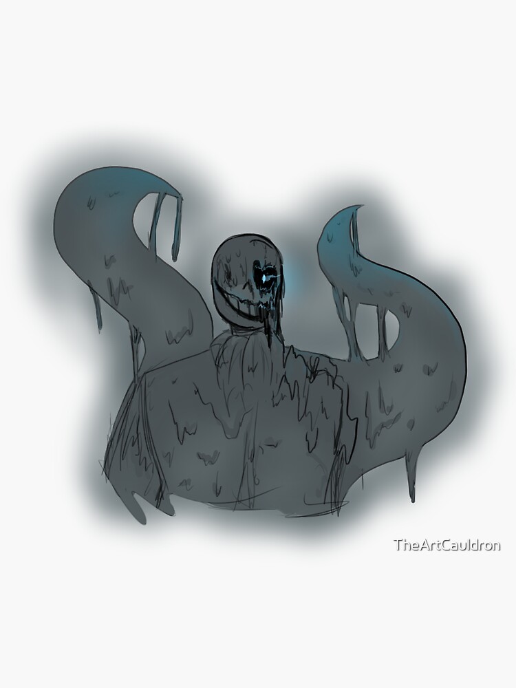 Nightmare sans, *sips judgingly* Sticker for Sale by Nova-R