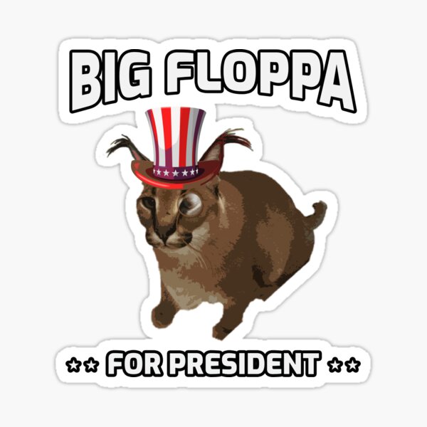 Big Floppa Christmas Meme - Festive Xmas Caracal Big Cat Vintage Retro Text  Funny Meme Design