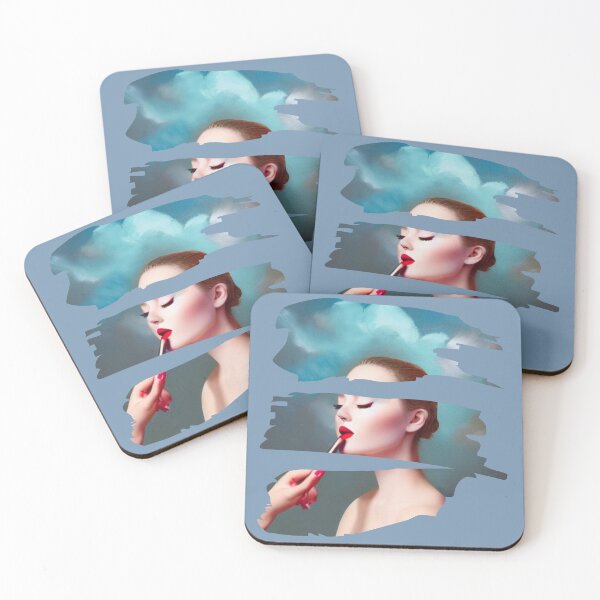 Item preview, woman wearing lipstick- wearing lipstick  designed and sold by Passacagliabusra.