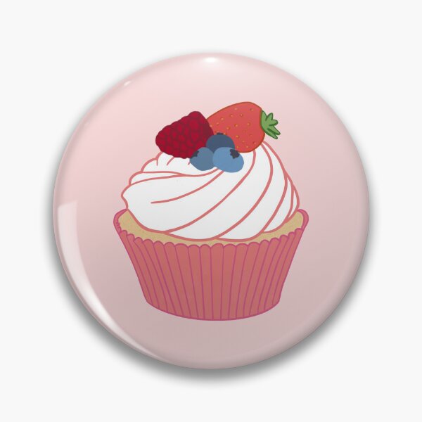 Item preview, Cupcake with berries | Strawberry, Raspberry and Blueberry cake | Cake lover designed and sold by Lindsay Marie Patterns.