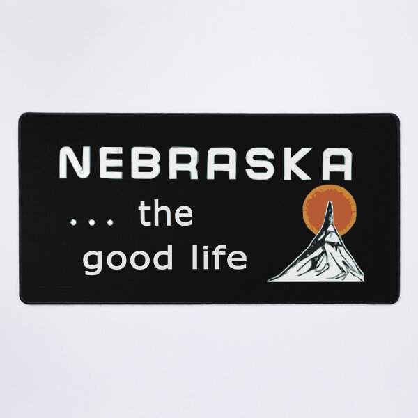 Item preview, Nebraska. . . the good life! NE shirt: #nebraska - Nebraska motto sign in black designed and sold by smooshfaceutd.