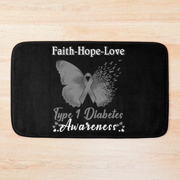Item preview, Faith Hope Love Butterfly Type 1 Diabetes Awareness designed and sold by Gillosina.
