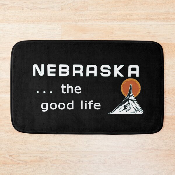 Item preview, Nebraska. . . the good life! NE shirt: #nebraska - Nebraska motto sign in black designed and sold by smooshfaceutd.