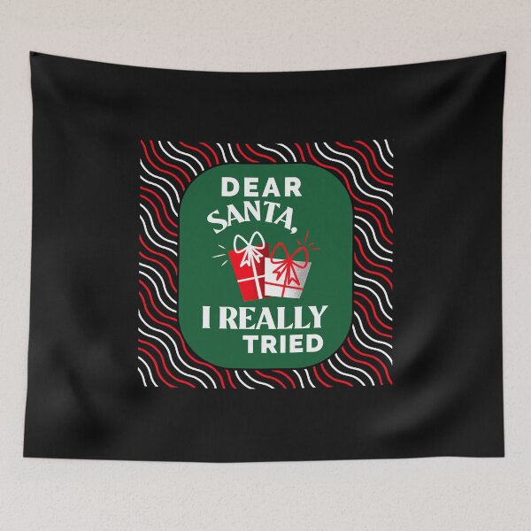 Item preview, DEAR SANTA, I REALLY TRIED designed and sold by BestCoolStuff.