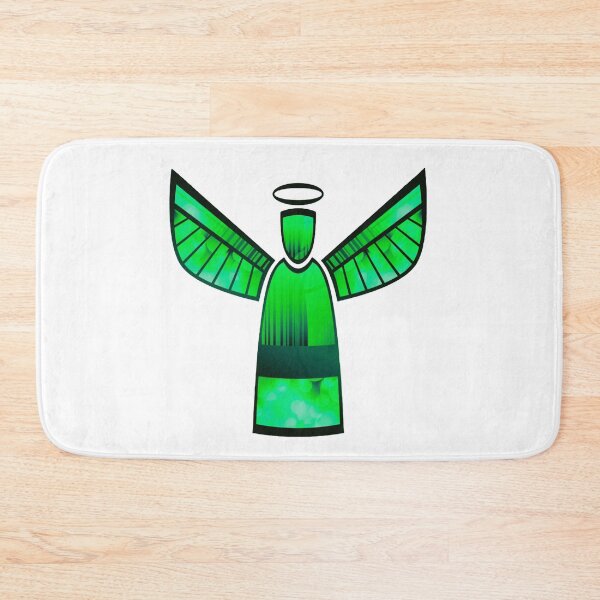 Aperçu de l'œuvre Conception de silhouette d'ange vert créée et vendue par Dven-Clothes.